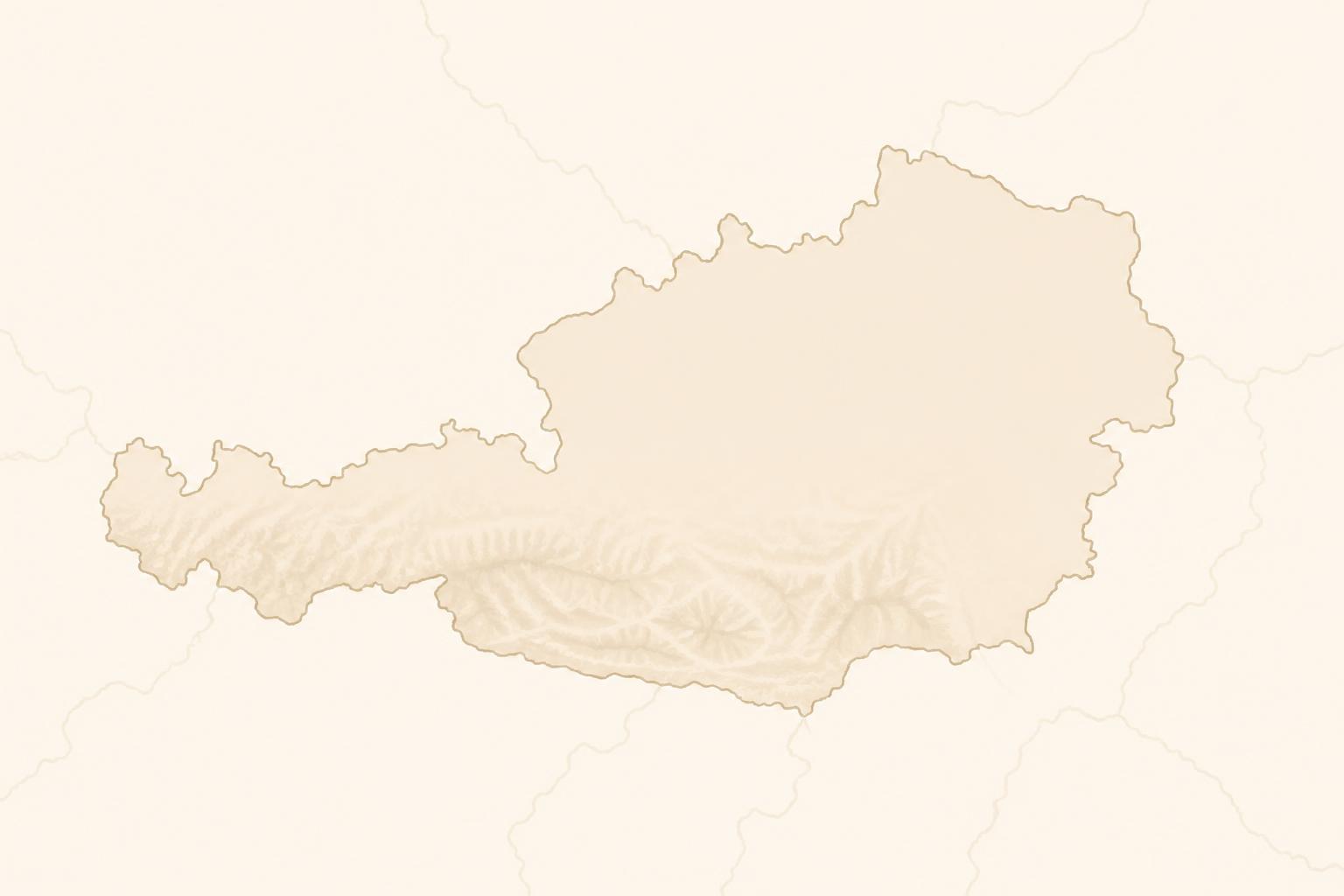 Österreichkarte mit Glanzdrohne-Standorten Linz und Zell am See