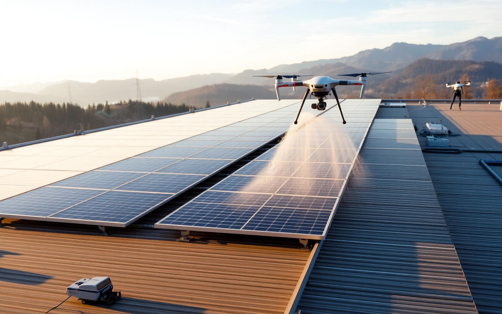 PV-Anlage reinigen per Drohne: Wann, wie oft und mit welchem Nutzen?